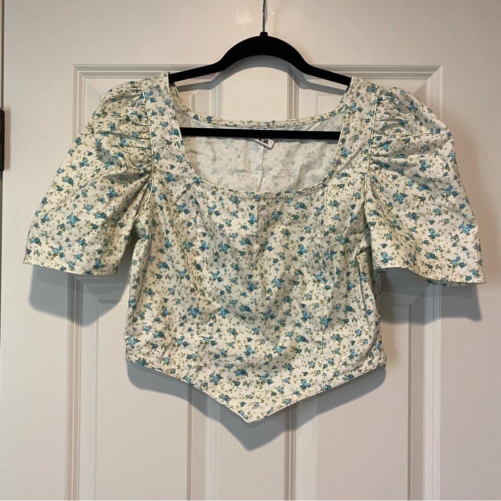 Bathsheva Dirndl Top in floral size US12